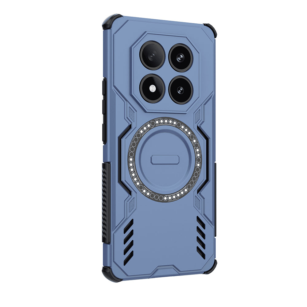Coque MagSafe pour Xiaomi Redmi Note 14 Pro 4G, Techsuit, ArmorMag, Bleue