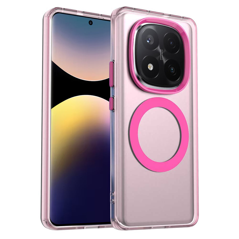 Coque MagSafe pour Xiaomi Redmi Note 14 Pro+ 5G, Techsuit, CandyCase, Rose