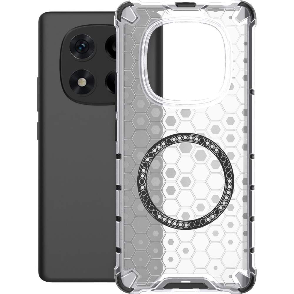 Coque MagSafe pour Xiaomi Redmi Note 14 Pro+ 5G, Techsuit, HoneyComb Shield, Blanche