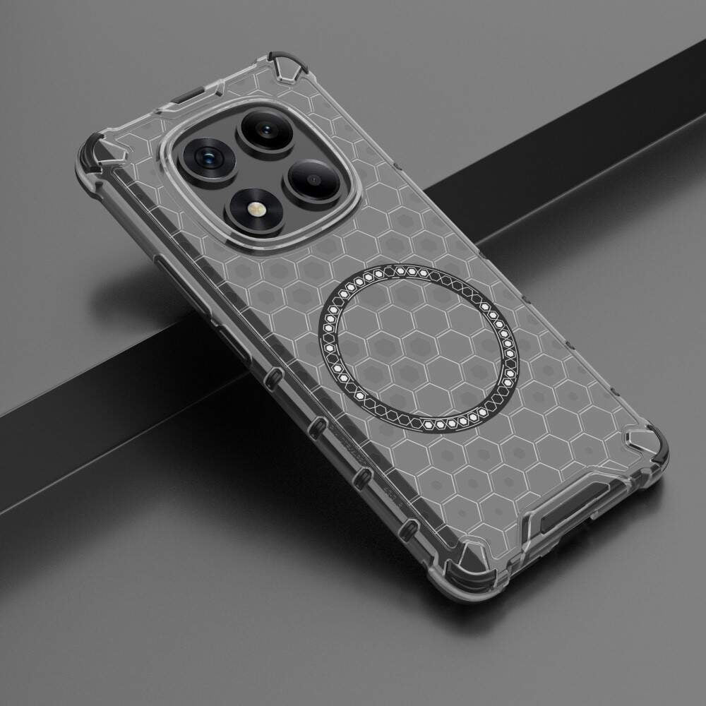 Coque MagSafe pour Xiaomi Redmi Note 14 Pro+ 5G, Techsuit, HoneyComb Shield, Noire