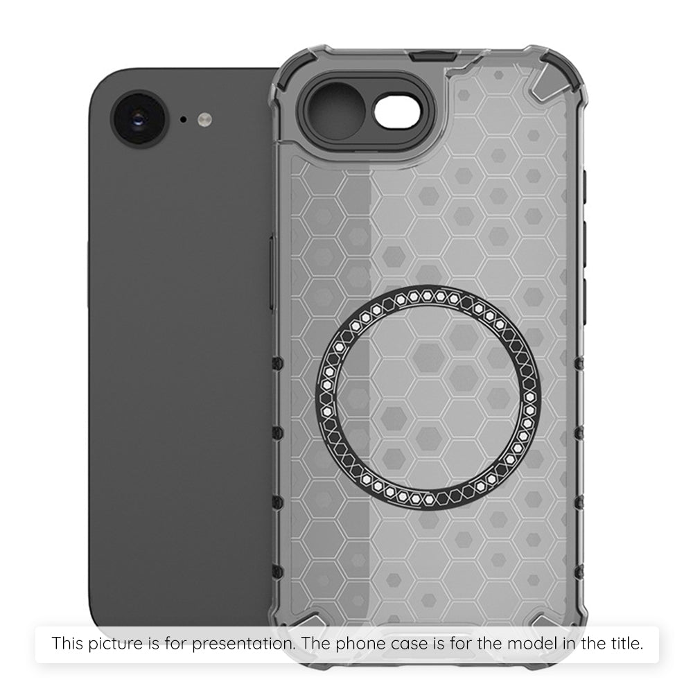 Coque MagSafe pour Xiaomi Redmi Note 14S, Techsuit, HoneyComb Shield, Noire