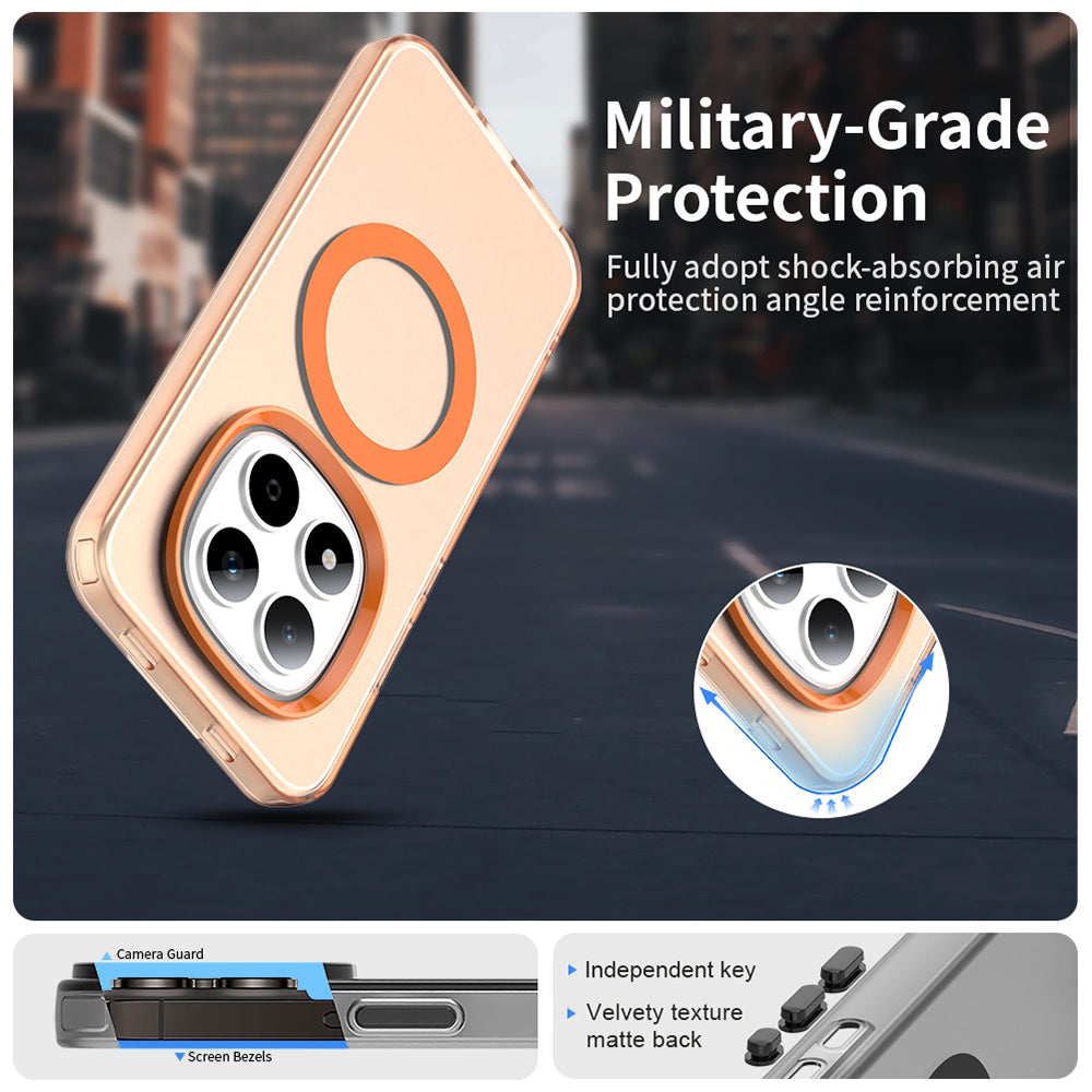 MagSafe hoesje voor Xiaomi Redmi Note 15 Pro 5G, Techsuit, CandyCase, Oranje