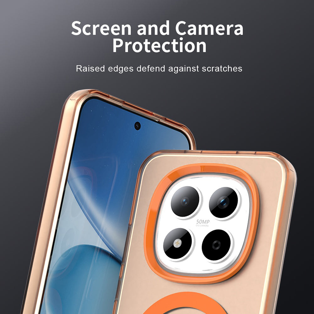 MagSafe hoesje voor Xiaomi Redmi Note 15 Pro 5G, Techsuit, CandyCase, Oranje