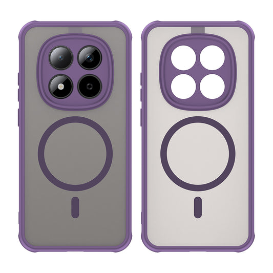 MagSafe Hülle für Xiaomi Redmi Note 15 Pro 5G, Techsuit, HaloFrost II, Lila