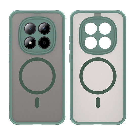 MagSafe Hülle für Xiaomi Redmi Note 15 Pro 5G, Techsuit, HaloFrost II, Grün