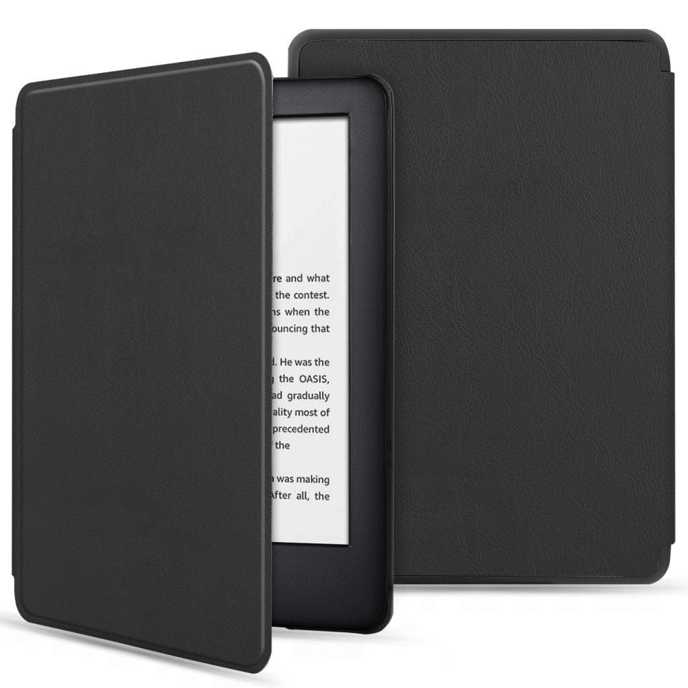 Housse pour Amazon Kindle Paperwhite 5 pouces, Techsuit, SmartCover, Noire