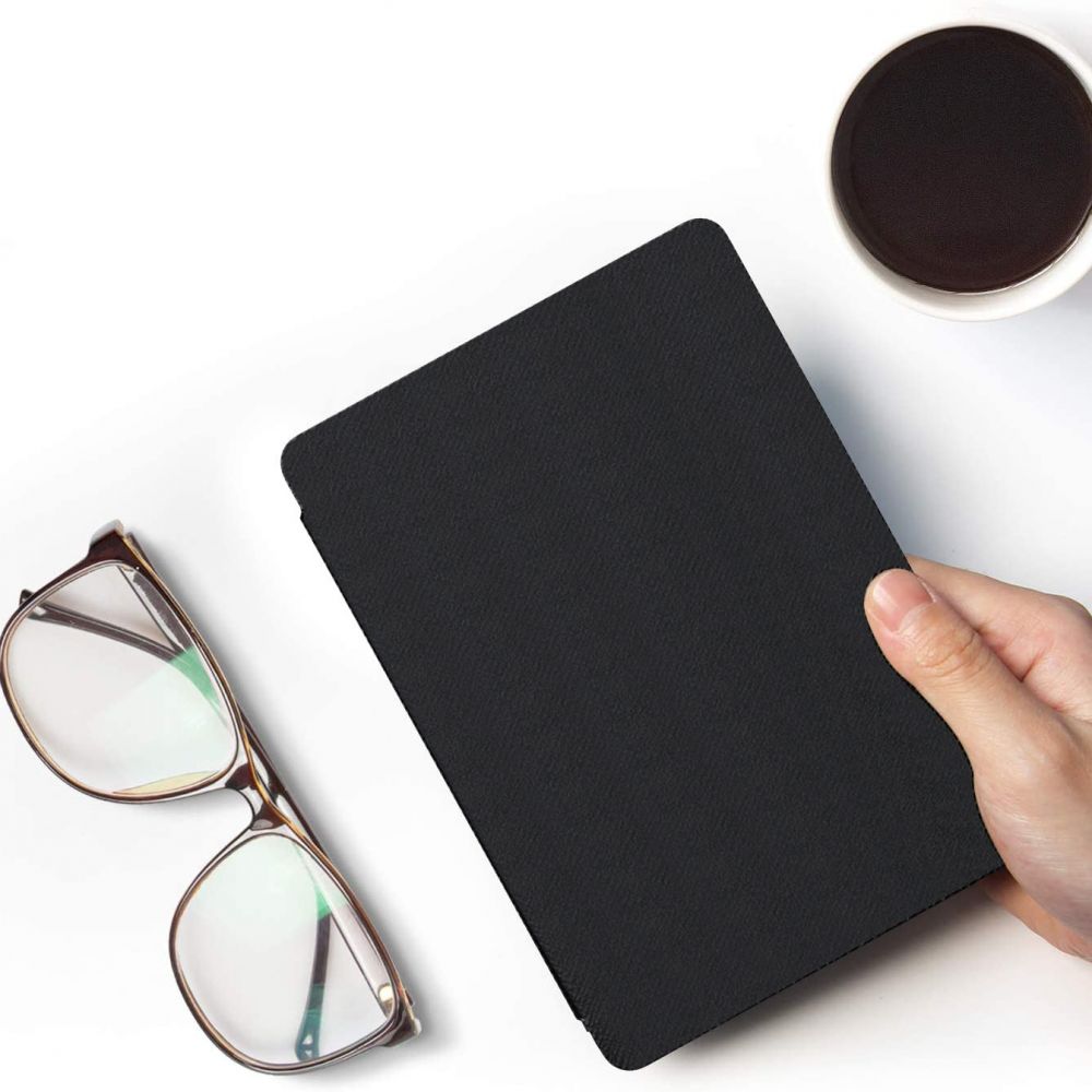 Housse pour Amazon Kindle Paperwhite 5 pouces, Techsuit, SmartCover, Noire