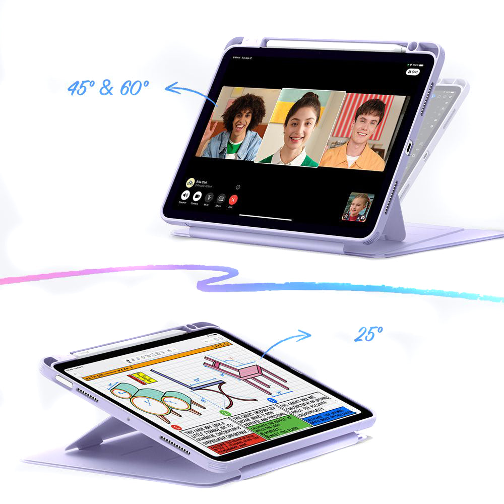 Coque pour Apple iPad Air 11 (2026) / iPad Air 11 (2025) / Air 11 (2024) / Air (2022) / Air (2020), ESR, Flip Hybrid, Violet