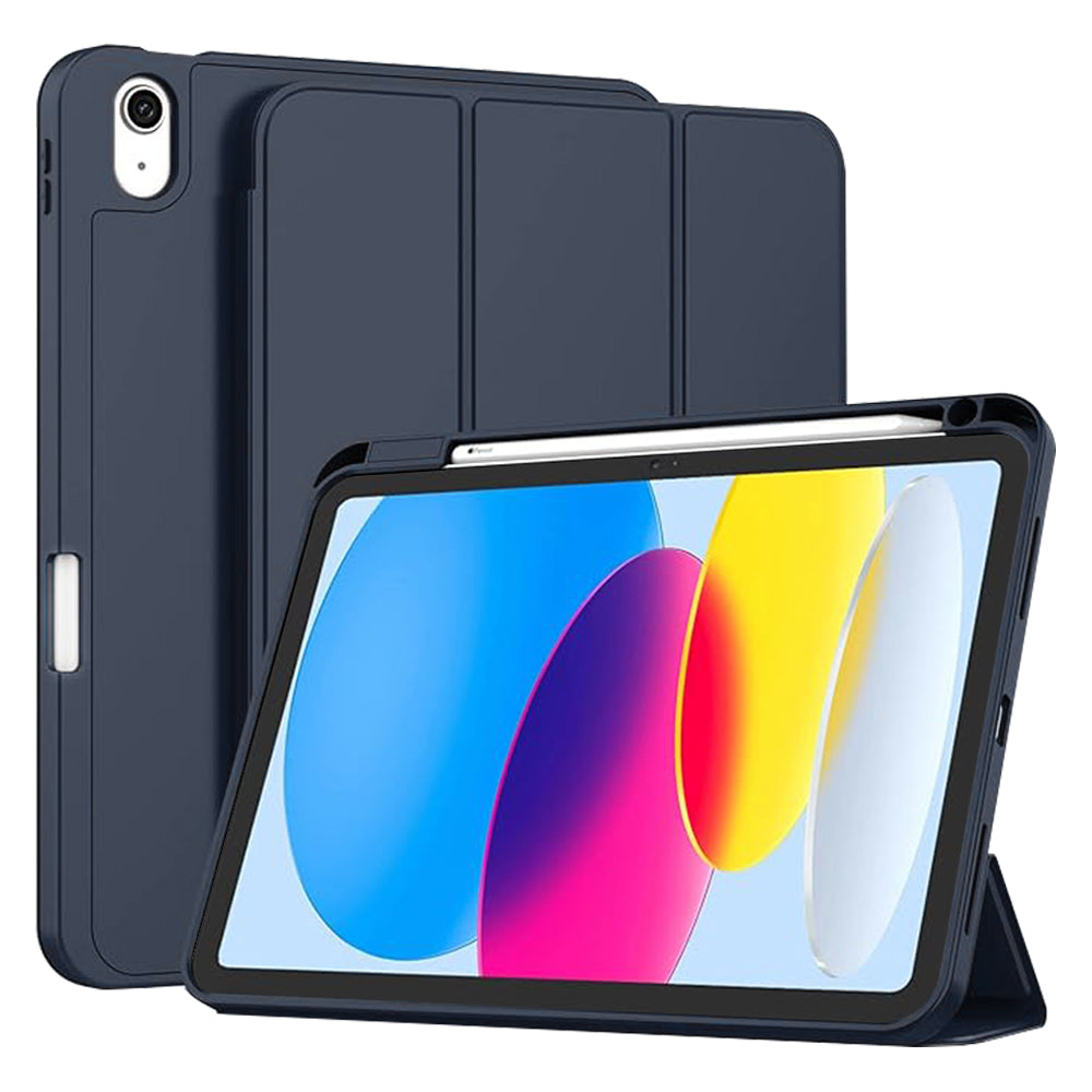 Housse pour Apple iPad (2025) / (2022), Techsuit, Flex Trifold, Bleu marine