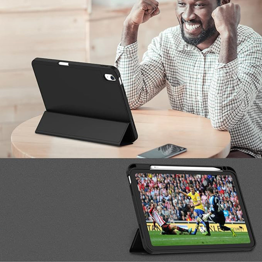 Housse pour Apple iPad (2025) / (2022), Techsuit, Flex Trifold, Bleu marine