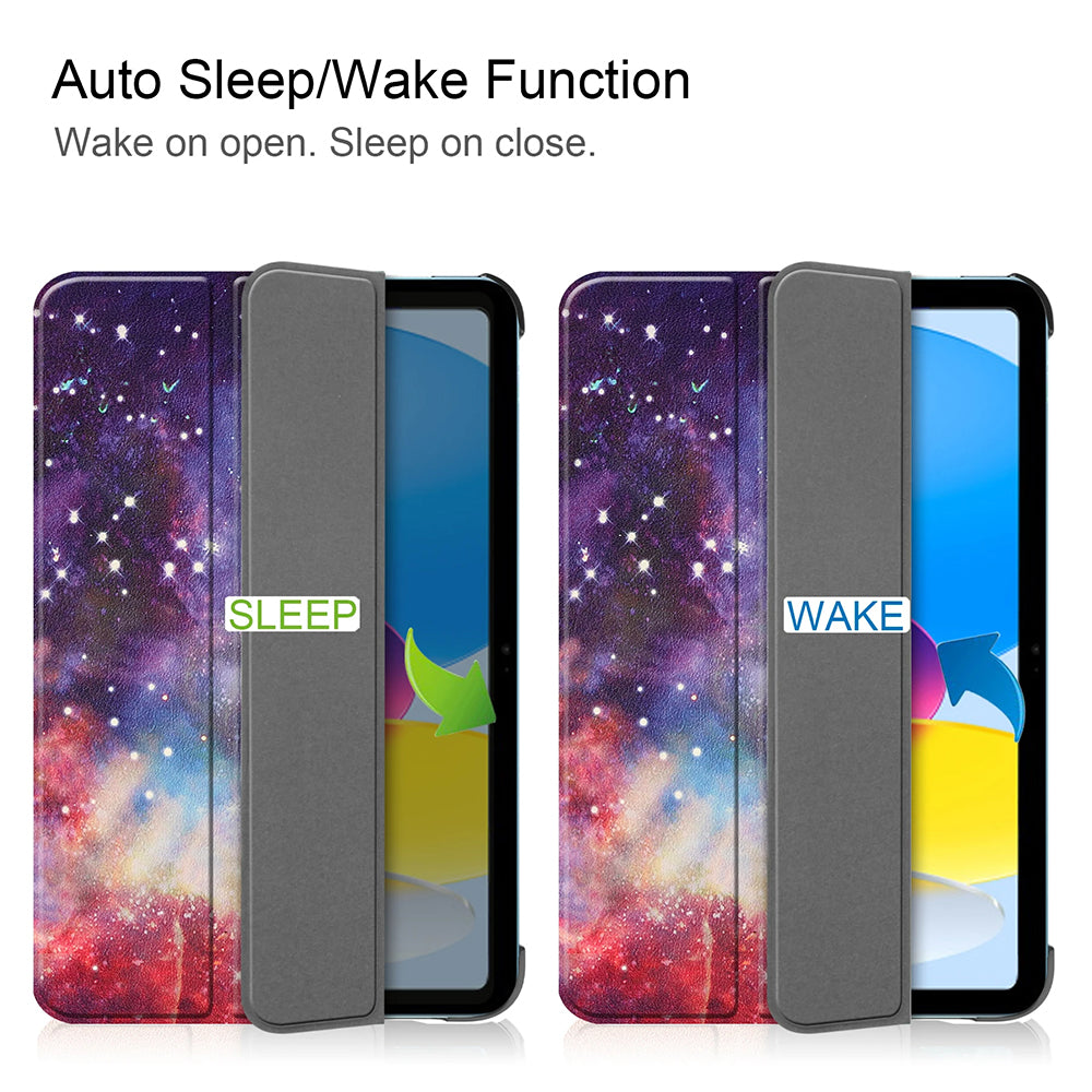 Coque pour Apple iPad (2025) / (2022), Techsuit, FoldPro Butterfly, Multicolore