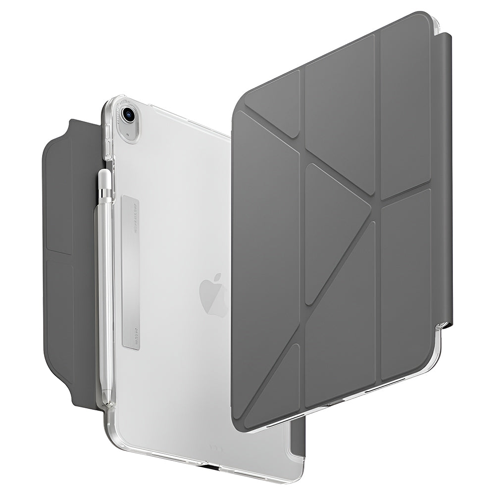 Étui pour Apple iPad (2025), UNIQ, Camden Click, Gris