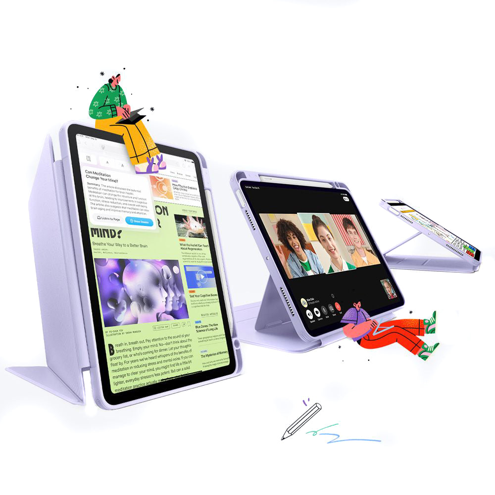 Coque pour Apple iPad Air 11 (2026) / iPad Air 11 (2025) / Air 11 (2024) / Air (2022) / Air (2020), ESR, Flip Hybrid, Violet