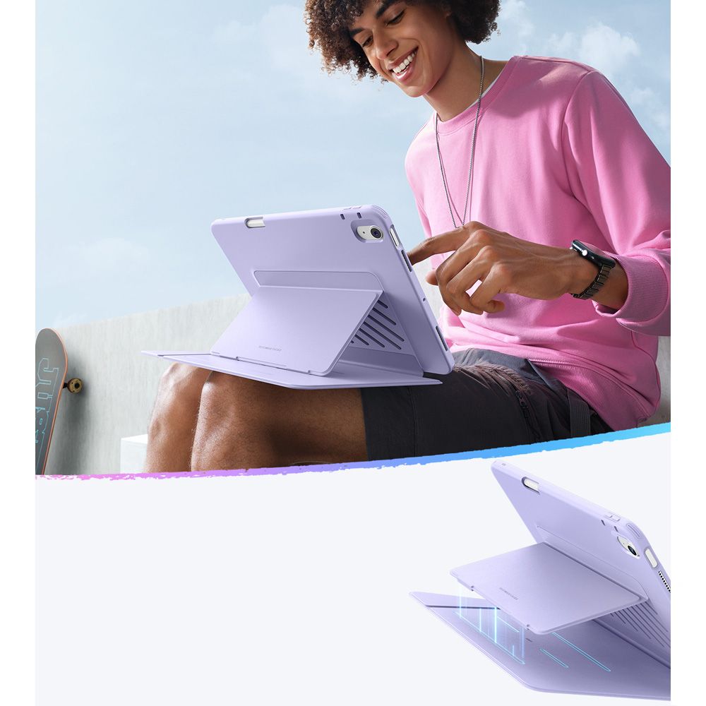 Coque pour Apple iPad Air 11 (2026) / iPad Air 11 (2025) / Air 11 (2024) / Air (2022) / Air (2020), ESR, Flip Hybrid, Violet
