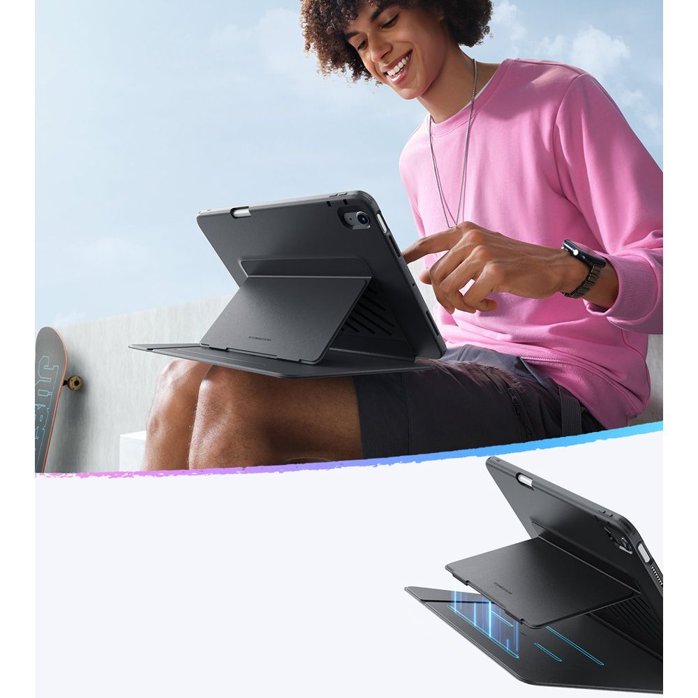 Coque pour Apple iPad Air 13 (2026) / Air 13 (2025) / Air 13 (2024), ESR, Flip Hybrid, Noire