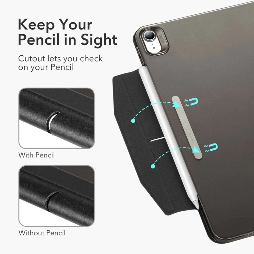 Case for Apple iPad Air 11 (2026) / iPad Air 11 (2025) / Air 11 (2024) / Air (2022) / Air (2020), ESR, Ascend Trifold, Gray