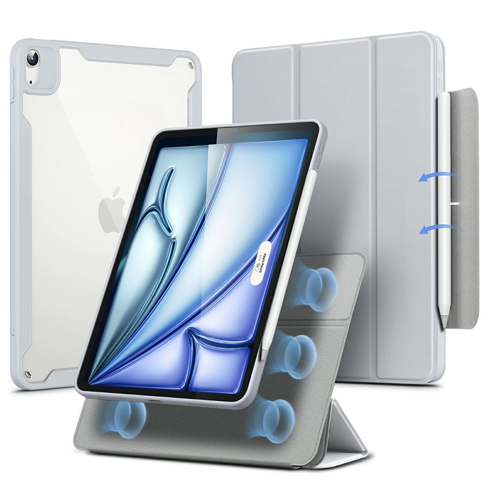 Hoes voor Apple iPad Air 11 (2026) / iPad Air 11 (2025) / Air 11 (2024) / Air (2022) / Air (2020), ESR, Rebound Hybrid, Grijs
