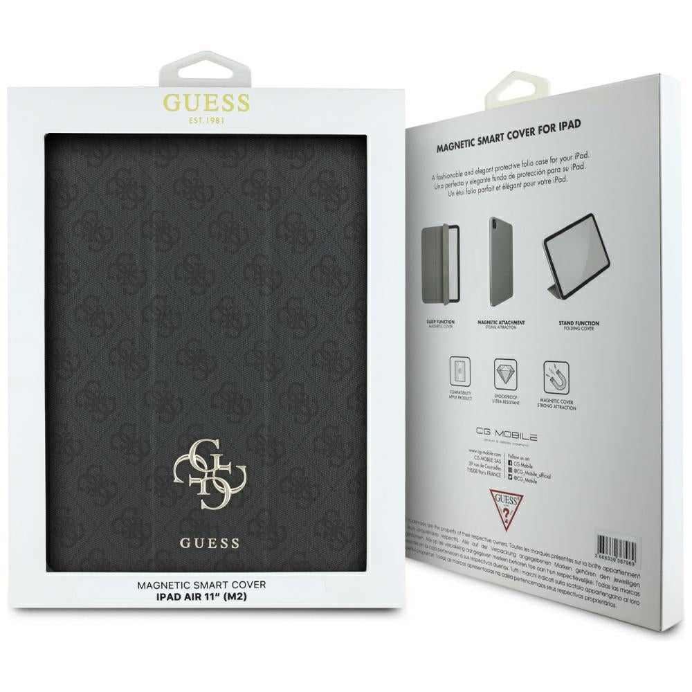 Case for Apple iPad Air 11 (2026) / iPad Air 11 (2025) / Air 11 (2024), Guess, 4G Big Logo, Black