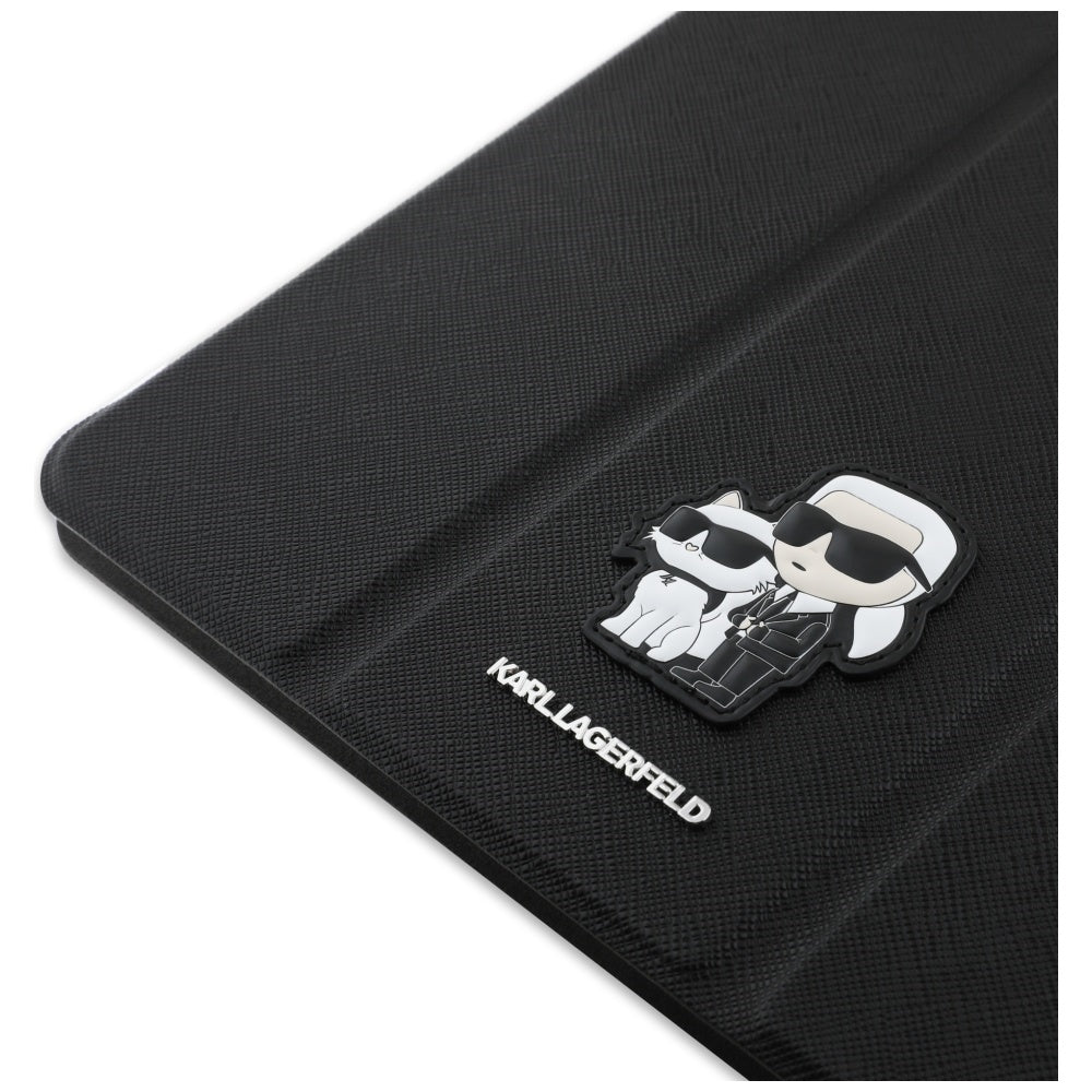 Case for Apple iPad Air 11 (2026) / iPad Air 11 (2025) / Air 11 (2024), Karl Lagerfeld, Saffiano Karl & Choupette, Black