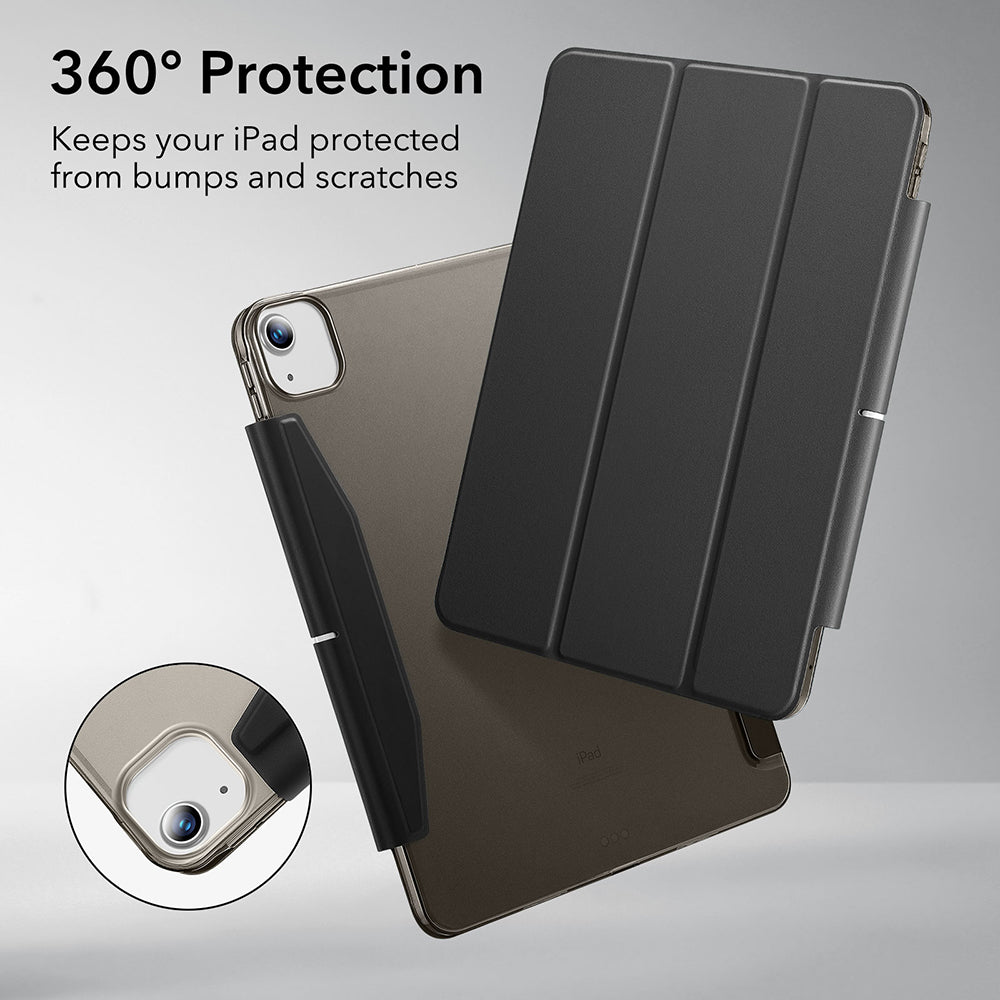 Coque pour Apple iPad Air 13 (2026) / Air 13 (2025) / Air 13 (2024), ESR, Ascend Trifold, Gris Satiné