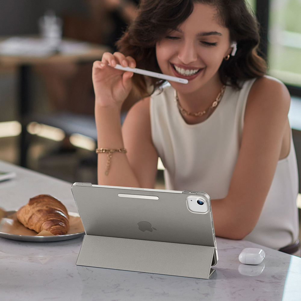 Coque pour Apple iPad Air 13 (2026) / Air 13 (2025) / Air 13 (2024), ESR, Ascend Trifold, Gris Satiné