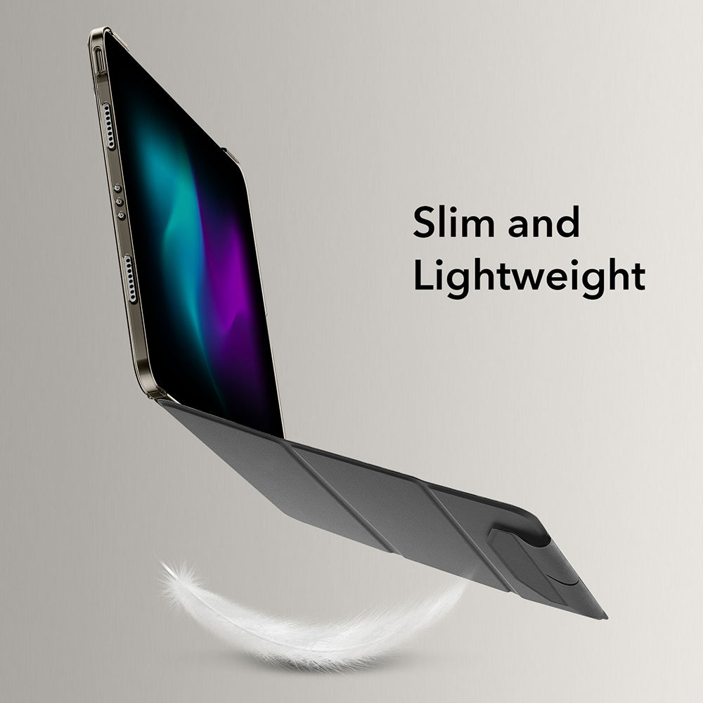 Coque pour Apple iPad Air 13 (2026) / Air 13 (2025) / Air 13 (2024), ESR, Ascend Trifold, Noir Satiné