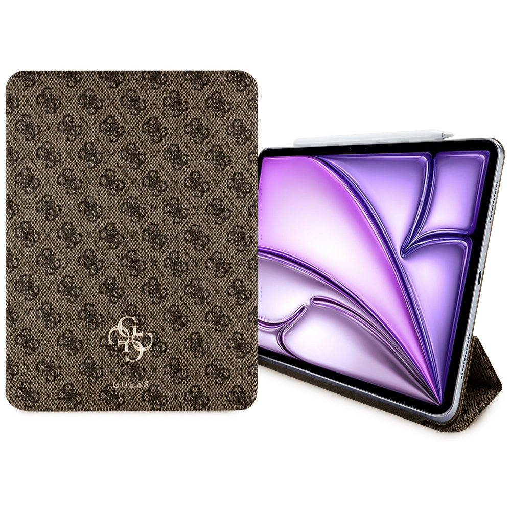 Hoes voor Apple iPad Air 13 (2026) / Air 13 (2025) / Air 13 (2024), Guess, 4G Groot Logo, Bruin