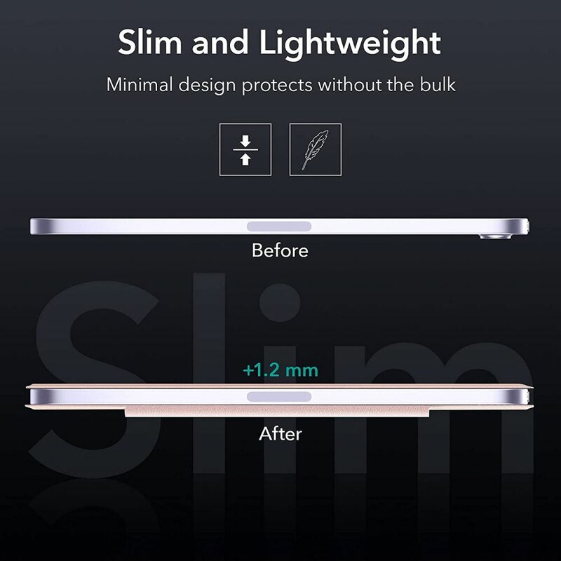 Étui pour Apple iPad mini (2024) / mini (2021), ESR, Rebound, Rose Doré