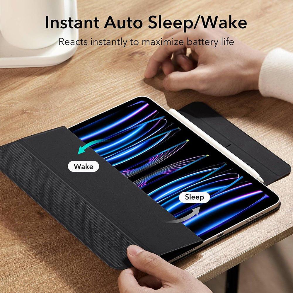Étui pour Apple iPad Pro 11 (2022) / Pro 11 (2021) / Pro 11 (2020) / Pro 11 (2018), ESR, Rebound, Noir