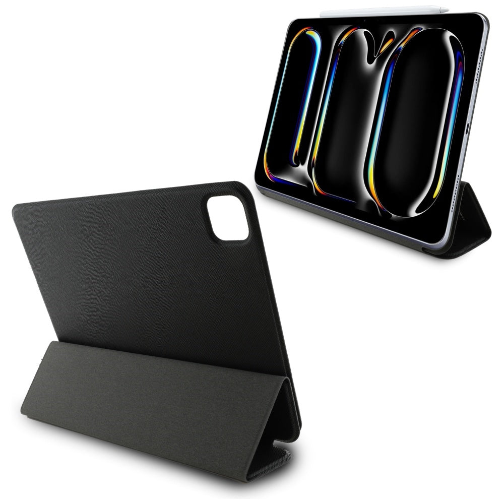 Étui pour Apple iPad Pro 11 (2024), Karl Lagerfeld, Saffiano Karl & Choupette, Noir