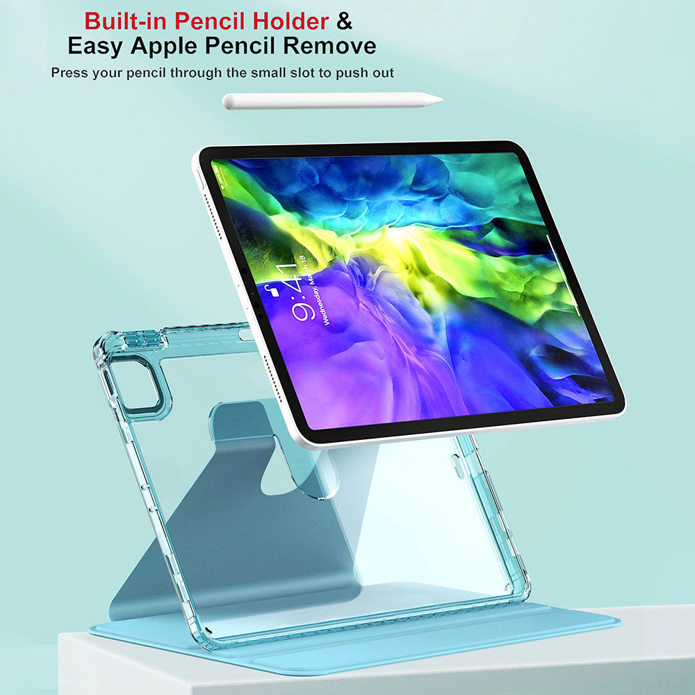 Coque pour Apple iPad Pro 11 (2024), Techsuit, Crystal Vision, Violet