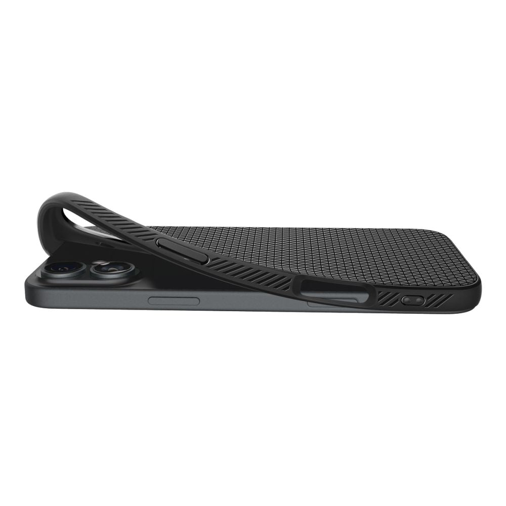 Étui pour Apple iPhone 16 Plus, Spigen, Liquid Air, Noir Mat ACS08066