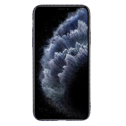 Hoes voor Apple iPhone 11 Pro Max, Techsuit, Carbonite FiberShell, Paars