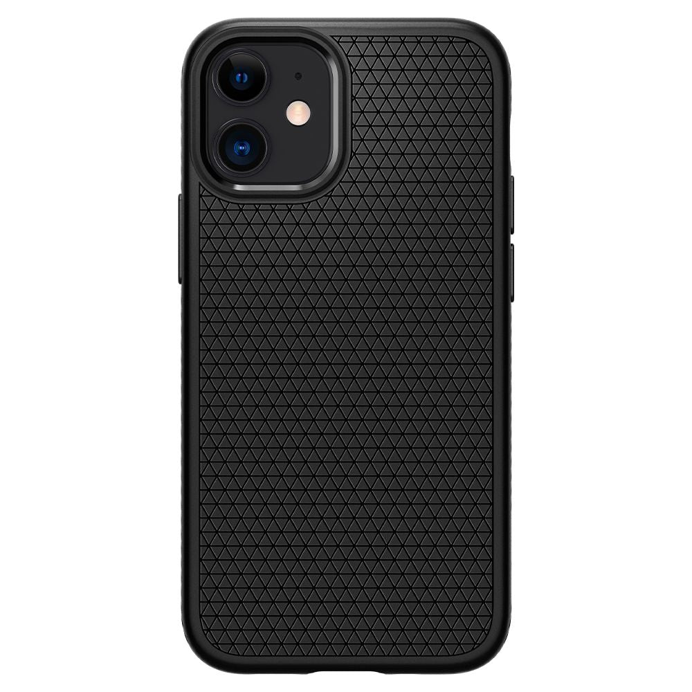Hoes voor Apple iPhone 12 / 12 Pro, Spigen, Liquid Air, Zwart ACS01701
