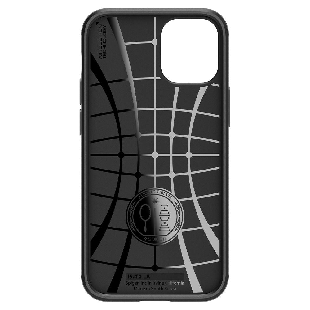 Hoes voor Apple iPhone 12 / 12 Pro, Spigen, Liquid Air, Zwart ACS01701