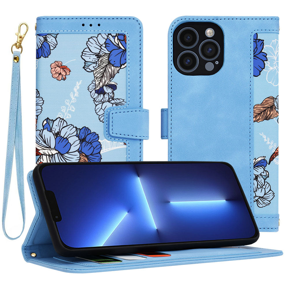 Coque pour Apple iPhone 13 Pro Max, Techsuit, FlipCraft, Bleu