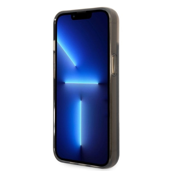 Étui pour Apple iPhone 14, Karl Lagerfeld, Liquid Glitter RSG, Noir.