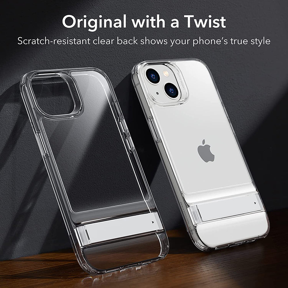 Case for Apple iPhone 14 Plus, ESR, Air Shield Boost Kickstand, Transparent