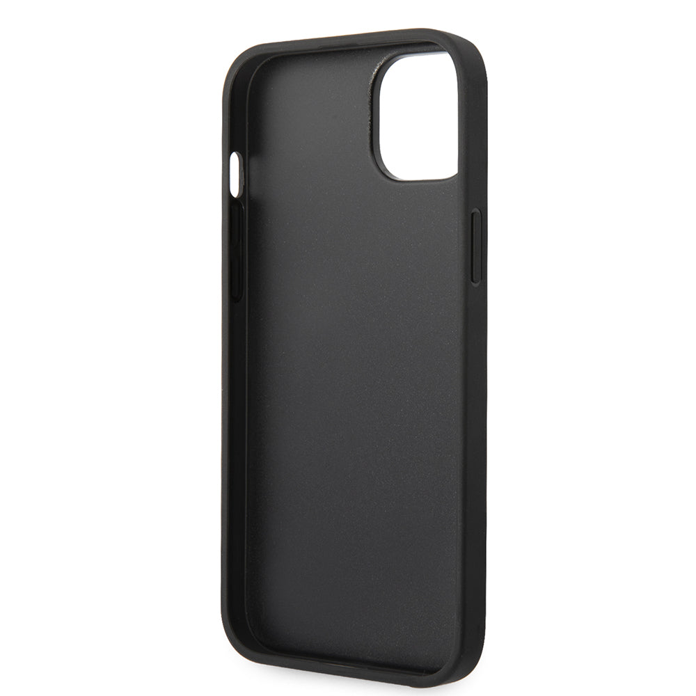 Hoes voor Apple iPhone 14 Plus, Karl Lagerfeld, Saffiano Monogram Metal Logo, Gri