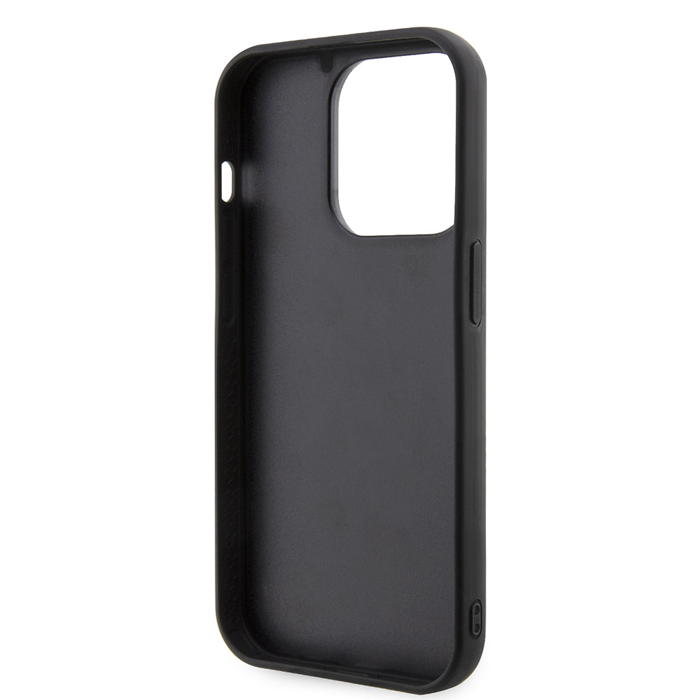 Hülle für Apple iPhone 14 Pro, Karl Lagerfeld, 3D Rubber Ikonik Karl, Schwarz
