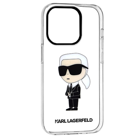 Hülle für Apple iPhone 14 Pro, Karl Lagerfeld, IML Ikonik NFT, Transparent