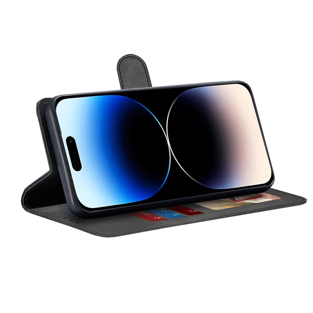 Coque pour Apple iPhone 14 Pro, Techsuit, Diary Book, Noire