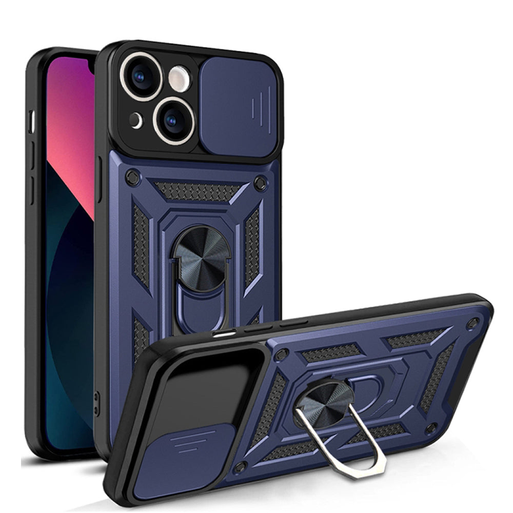 Hülle für Apple iPhone 14, Techsuit, CamShield, Blau