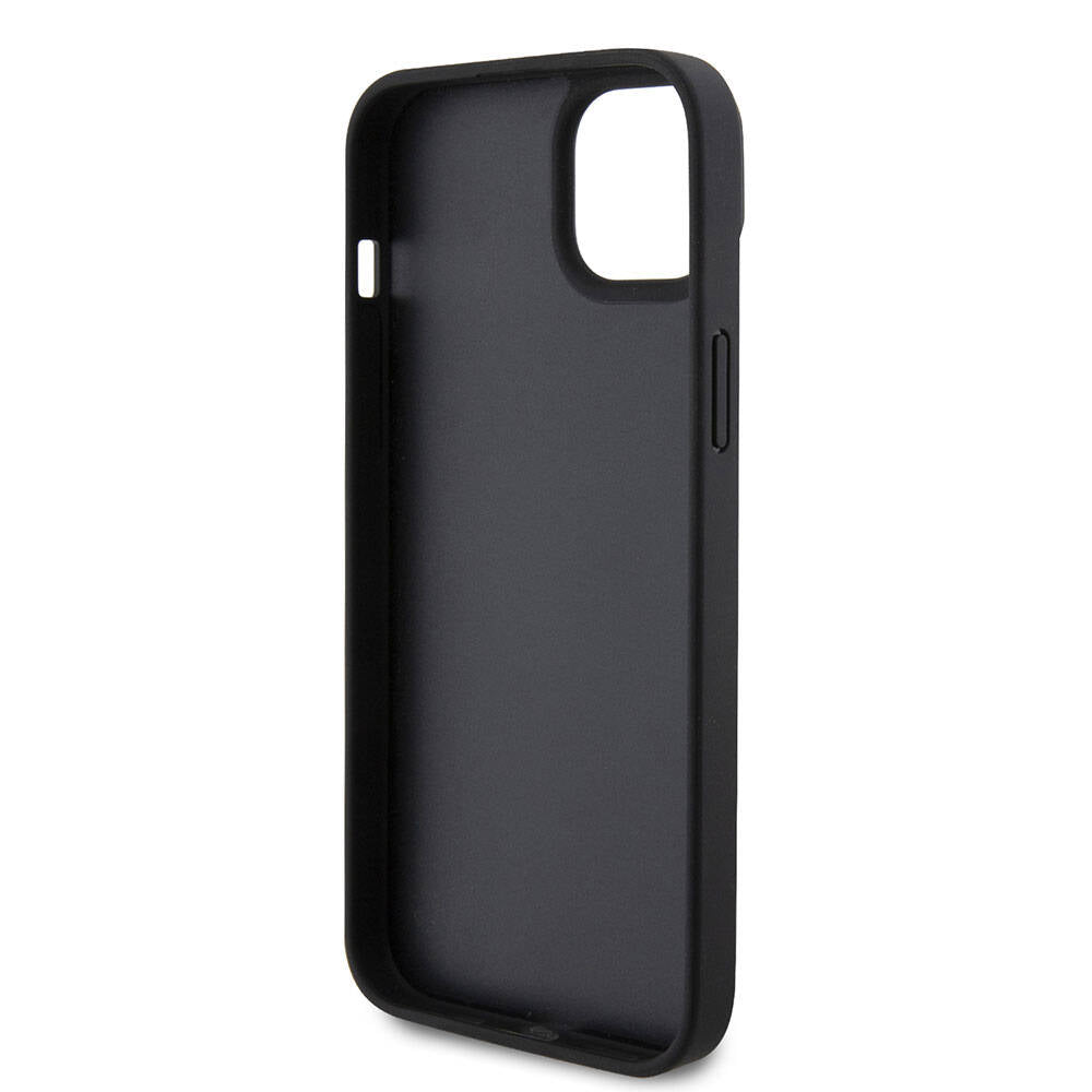 Case for Apple iPhone 15 / 14, Guess, Crossbody 4G Metal Logo, Black