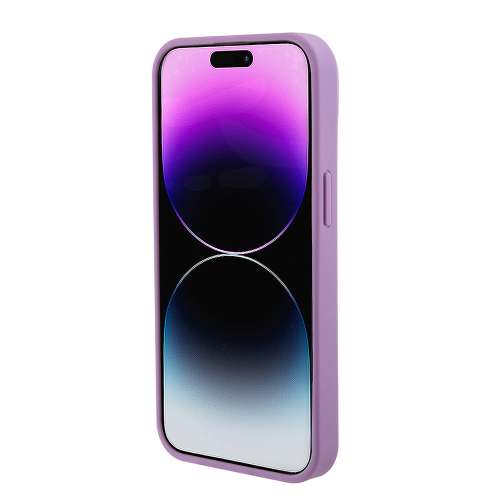 Hoes voor Apple iPhone 15, Guess, 4G Gestempeld, Lichtpaars