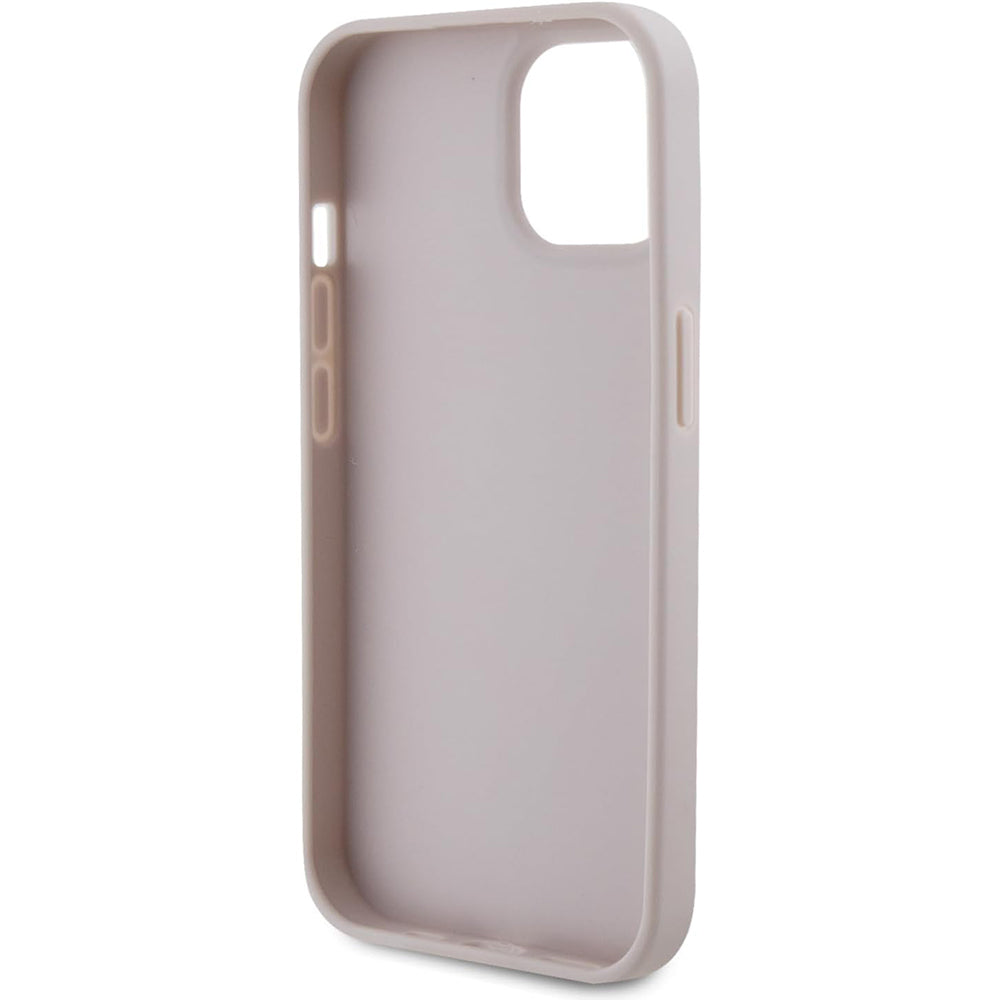Hoes voor Apple iPhone 15, Guess, 4G Triangle Strass, Roze