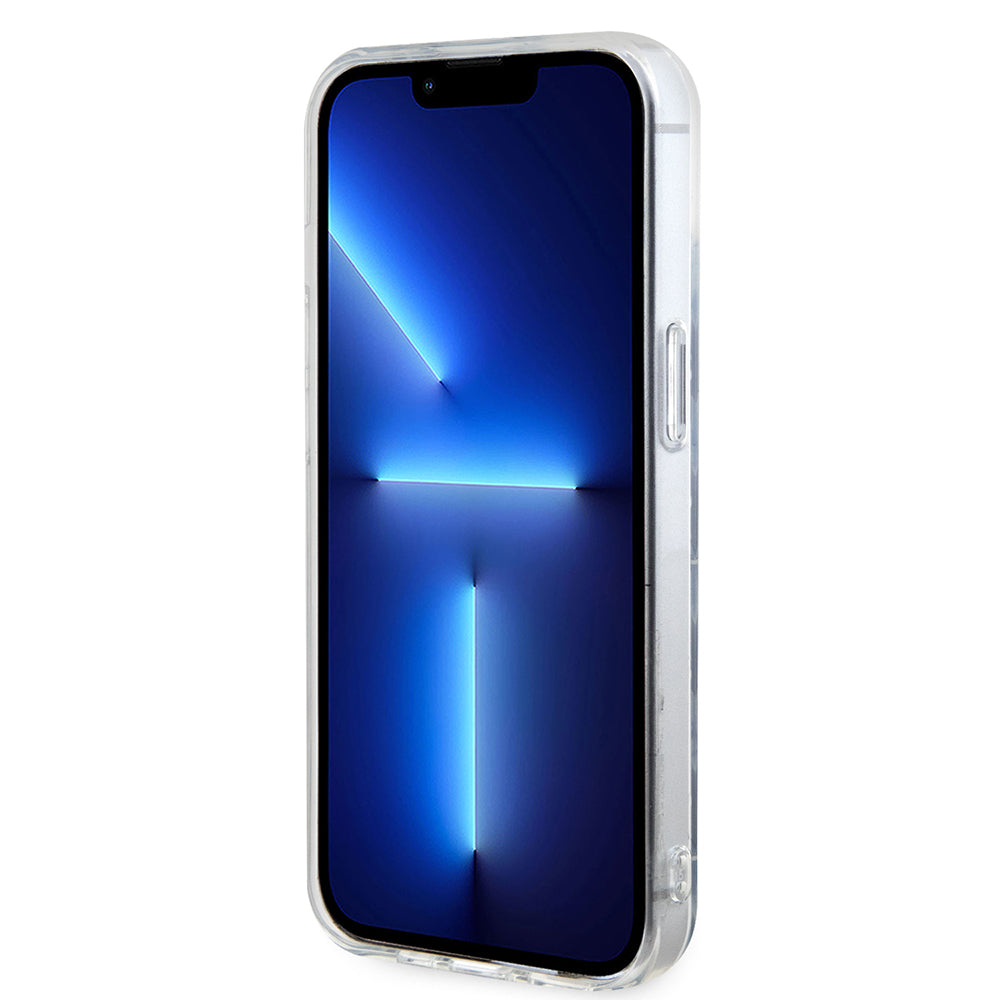 Hoes voor Apple iPhone 15, Karl Lagerfeld, Monogram Choupette, Transparant