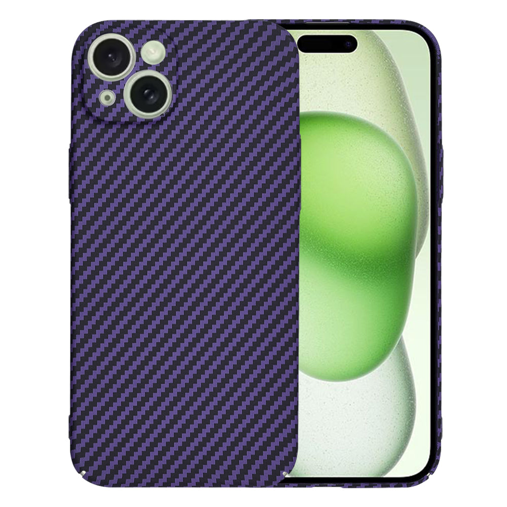 Coque pour Apple iPhone 15 Plus, Techsuit, Carbonite FiberShell, Violet