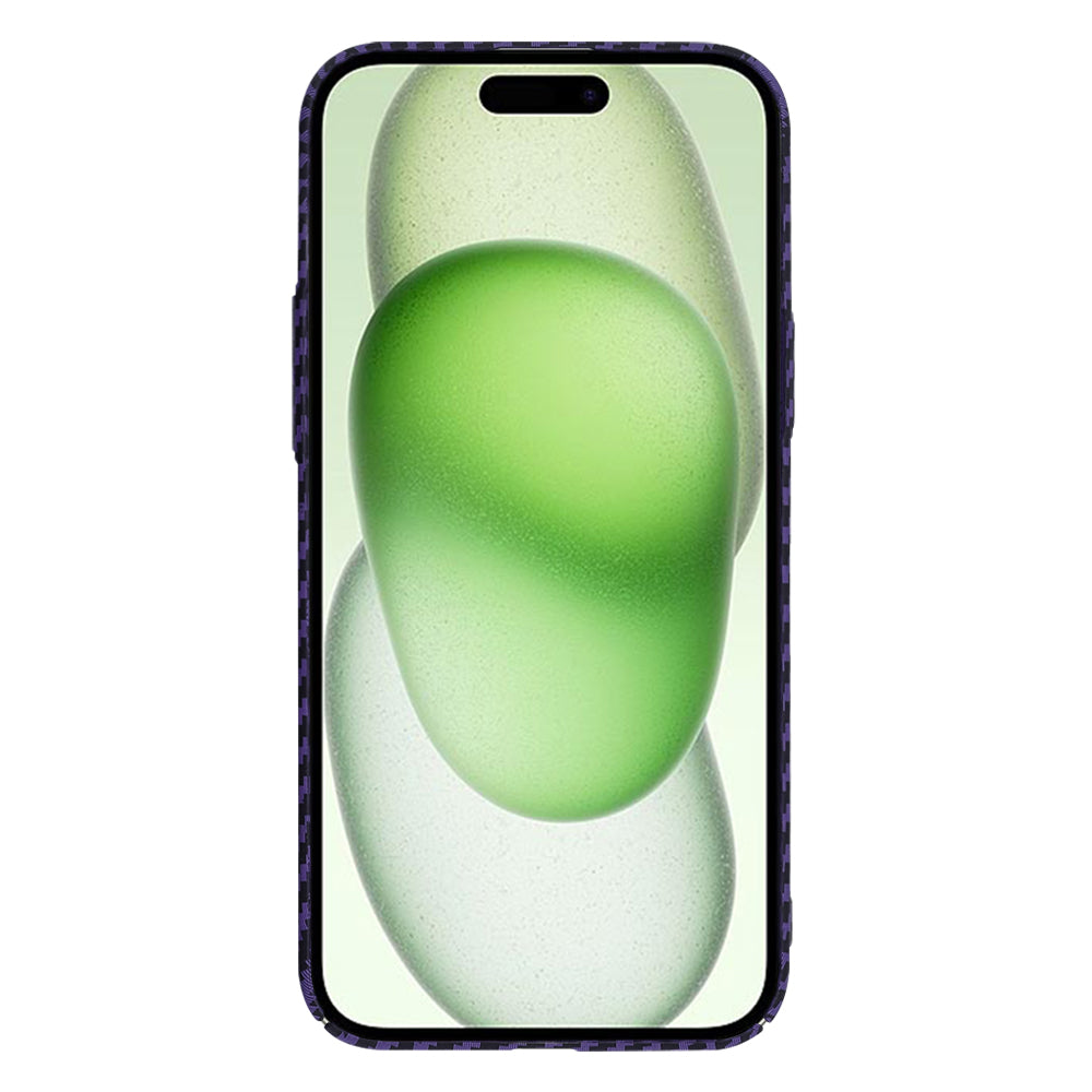 Coque pour Apple iPhone 15 Plus, Techsuit, Carbonite FiberShell, Violet