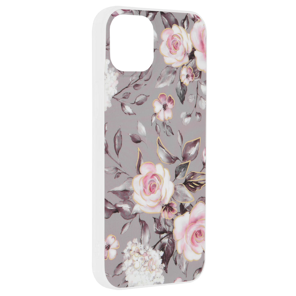 Coque pour Apple iPhone 15 Plus, Techsuit, Marble, Gris